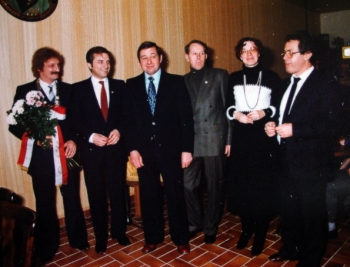 Oberst Schiel 1981 - Königskrönung mit Schützenkönig Reiner Pleier