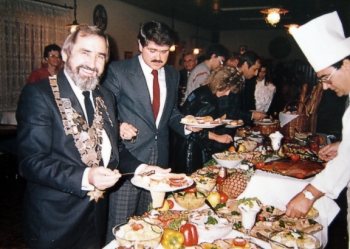 NSG Oberst Schiel 1986 - Königskrönung, am Buffet