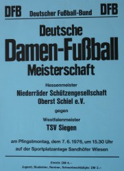 Plakat Frauenfussball