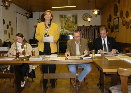 NSG Oberst Schiel 2009 - Vorstand E. Hense, I. Güttler, A. Gloser, T. Eberwein